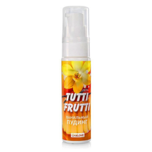 Ванильный пудинг Tutti Frutti смазка съедобная 30 мл на водной основе