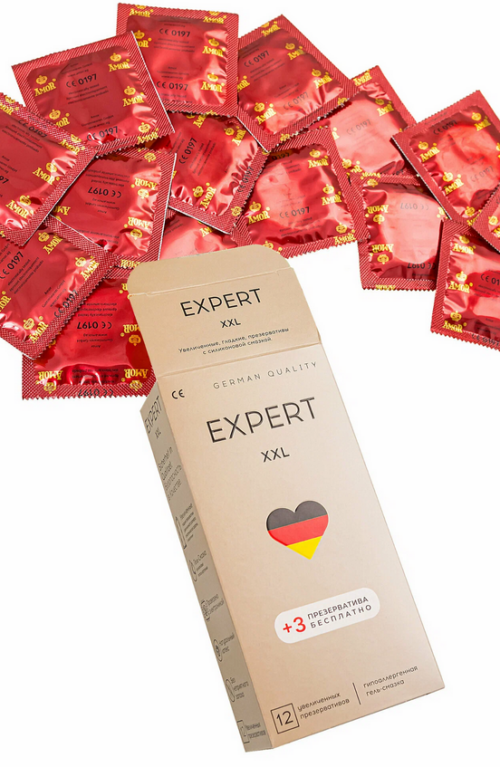 Expert XXL 12 шт презервативы увеличенные