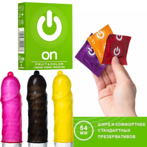 Fruit Color цветные презервативы ароматизированные 3 шт Артикул 2157