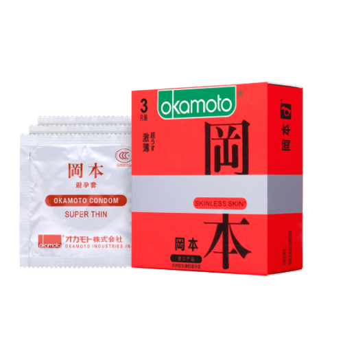 Okamoto 004 супертонкие презервативы Skinless Skin 3 шт  Артикул 2137