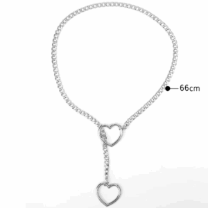 Лорум чокер ошейник с поводком сердечки