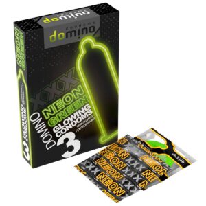 Neon Green Domino презервативы светящиеся 3 шт