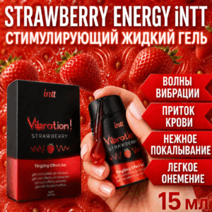 Strawberry Energy оральный жидкий вибратор iNTT 15 мл